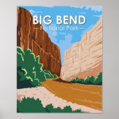 Big Bend Nationalpark Rio Grande Vintag Poster (Vorne)