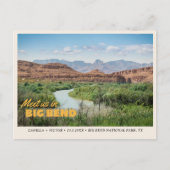 Big Bend Nationalpark Save the Date Postkarte (Vorderseite)