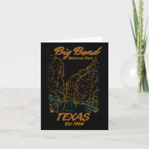 Big Bend Nationalpark Texas Camping Wandern Karte