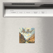 Big Bend Nationalpark Texas Desert Retro Magnet (In Situ (Geschirrspüler))