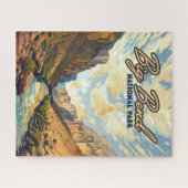 Big Bend Nationalpark Texas Desert Retro Puzzle (Horizontal)