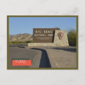 Big Bend Nationalpark Texas Park Postkarte (Vorderseite)