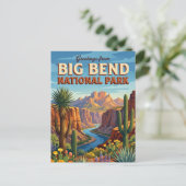 Big Bend Nationalpark Texas Postkarte (Stehend Vorderseite)