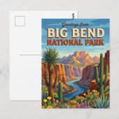 Big Bend Nationalpark Texas Postkarte (Vorne/Hinten)