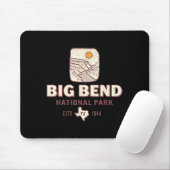 Big Bend Nationalpark Texas Reise Retro Mousepad (Mit Mouse)