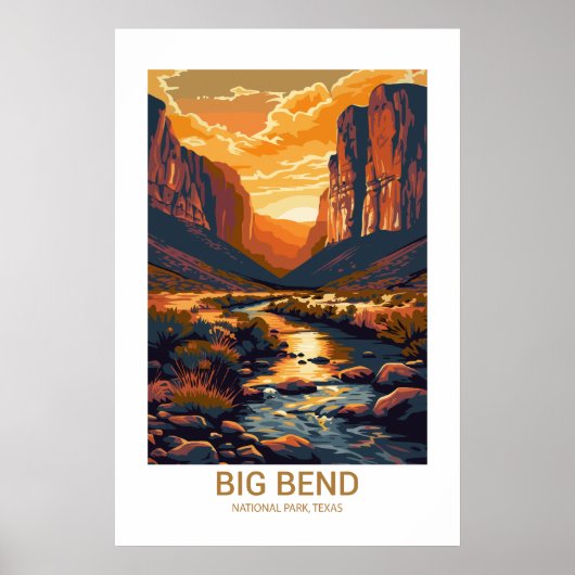 Big Bend Nationalpark Texas USA Nationalparks Poster (Vorne)