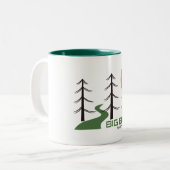 Big Bend Nationalparkweg Zweifarbige Tasse (Vorderseite Links)