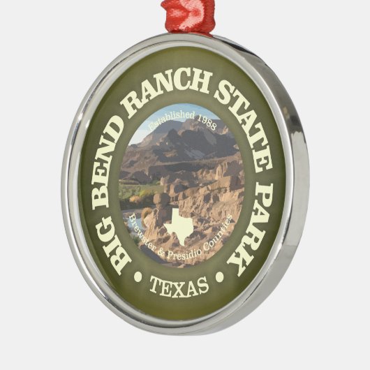 Big Bend Ranch SP Ornament Aus Metall (Links)
