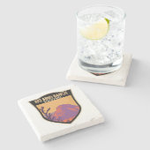 Big Bend Ranch Staat Park Texas Vintag Steinuntersetzer (Seitenansicht)