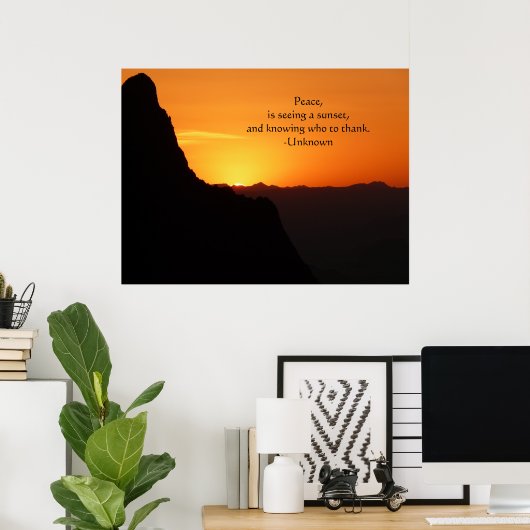 Big Bend Sunset-Preis Poster (Heimbüro)