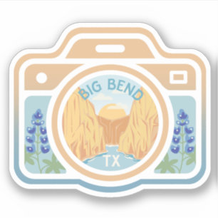 Big Bend Texas Kamera Sticker