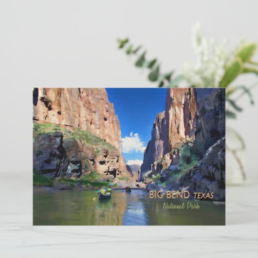 Big Bend Texas Nationalpark Mariscal Canyon Einladung (Stehend Vorderseite)