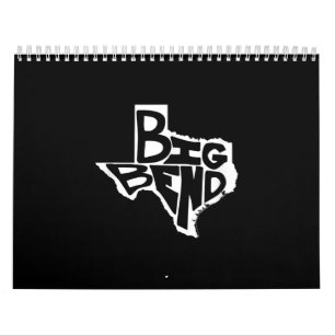 Big Bend West Texas Wandern Retro Vintage Kalender