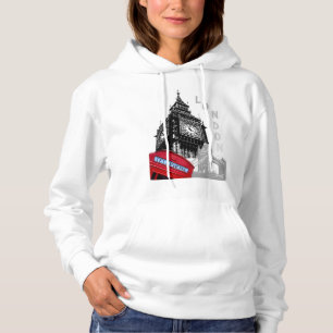 Big- BenPopkunst Telefons Londons rote Hoodie