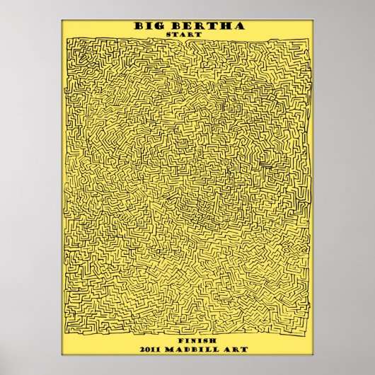Big Bertha Maze Poster (Vorne)