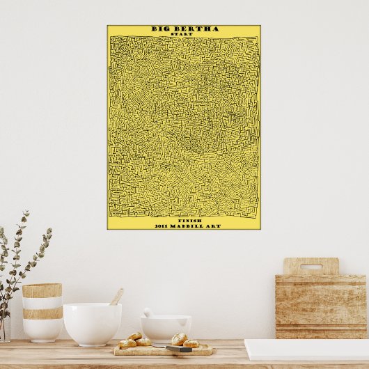 Big Bertha Maze Poster (Küche)
