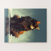 Big Beutiful und Majestic Cat Puzzle (Horizontal)