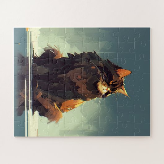 Big Beutiful und Majestic Cat Puzzle (Horizontal)