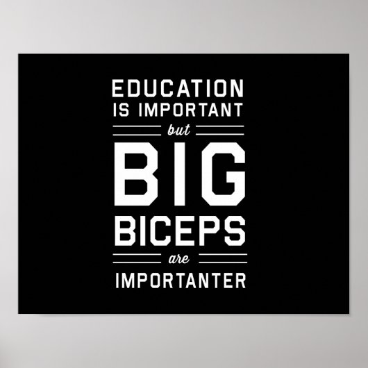 Big Biceps sind wichtig Poster (Vorne)