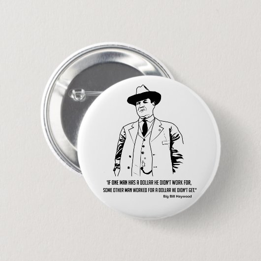 Big Bill Haywood Buttong Button (Vorne & Hinten)