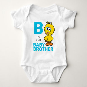 Big Bird B ist für Baby Brother Strampler