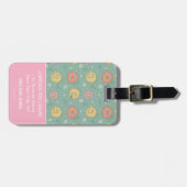 Big Bird | Good Vibes Floral | Name hinzufügen Gepäckanhänger (Vorderseite horizontal)