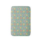 Big Bird | Good Vibes Floral Pattern Badematte (Vorderseite Vertikal)