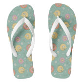 Big Bird | Good Vibes Floral Pattern Badesandalen (Fußbett)
