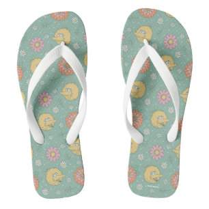 Big Bird   Good Vibes Floral Pattern Badesandalen