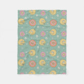 Big Bird | Good Vibes Floral Pattern Fleecedecke (Vorderseite)