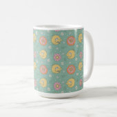 Big Bird | Good Vibes Floral Pattern Kaffeetasse (VorderseiteRechts)