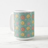 Big Bird | Good Vibes Floral Pattern Kaffeetasse (Vorderseite Links)