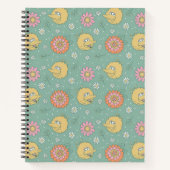 Big Bird | Good Vibes Floral Pattern Notizblock (Vorderseite)