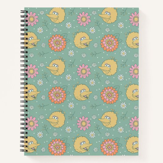 Big Bird | Good Vibes Floral Pattern Notizblock (Vorderseite)