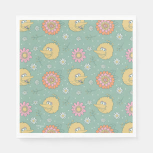 Big Bird   Good Vibes Floral Pattern Serviette