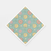Big Bird | Good Vibes Floral Pattern Serviette (Ecke)