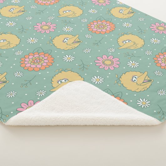 Big Bird | Good Vibes Floral Pattern Sherpadecke (3/4)