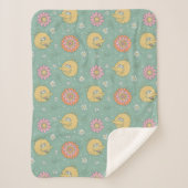Big Bird | Good Vibes Floral Pattern Sherpadecke (Vorderseite)