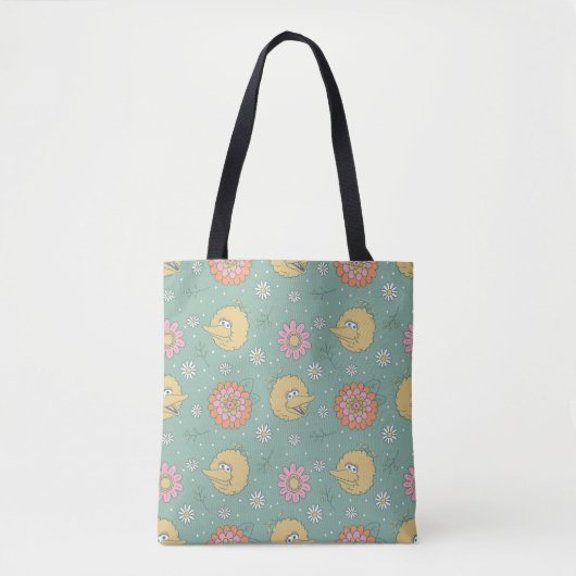 Big Bird | Good Vibes Floral Pattern Tasche (Vorderseite)