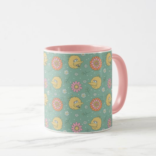 Big Bird | Good Vibes Floral Pattern Tasse (VorderseiteRechts)