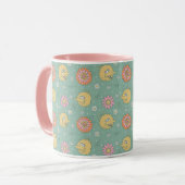 Big Bird | Good Vibes Floral Pattern Tasse (Vorderseite Links)