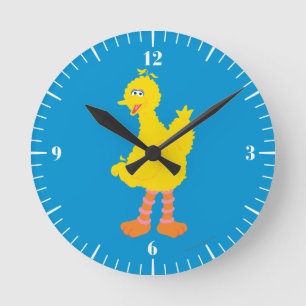 Big Bird Graphic Runde Wanduhr