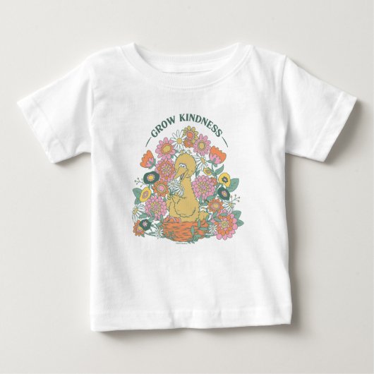 Big Bird | Grow Kindness floral Graphic Baby T-shirt (Vorderseite)