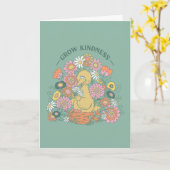Big Bird | Grow Kindness floral Graphic Karte (Gelbe Blume)