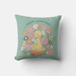 Big Bird   Grow Kindness floral Graphic Kissen