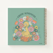 Big Bird | Grow Kindness floral Graphic Notizblock (Rückseite)