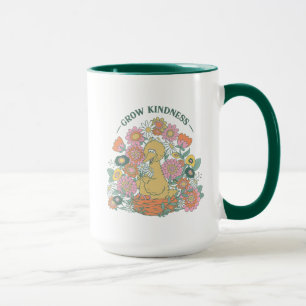 Big Bird Grow Kindness floral Graphic Tasse