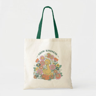 Big Bird   Grow Kindness floral Graphic Tragetasche