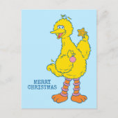 Big Bird hält Weihnachtsfeiertage ab Postkarte (Vorderseite)