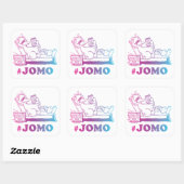 Big Bird | #JOMO Quadratischer Aufkleber (Blatt)